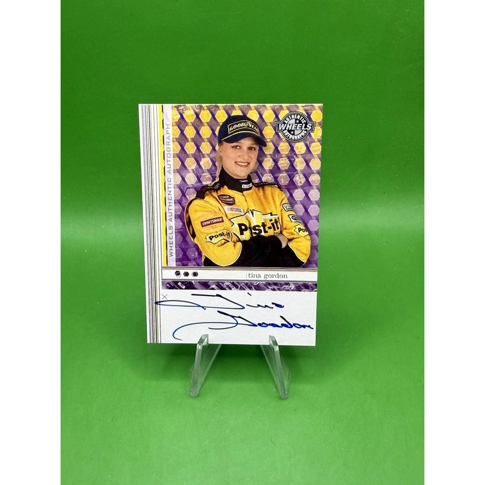 Tina Gordon 2003 Authentic Wheels Autograph NASCAR Craftsman Series